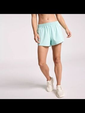 Calia I Finity Run Light Aqua Athletic Shorts Mid-Rise 3" Inseam Size XL